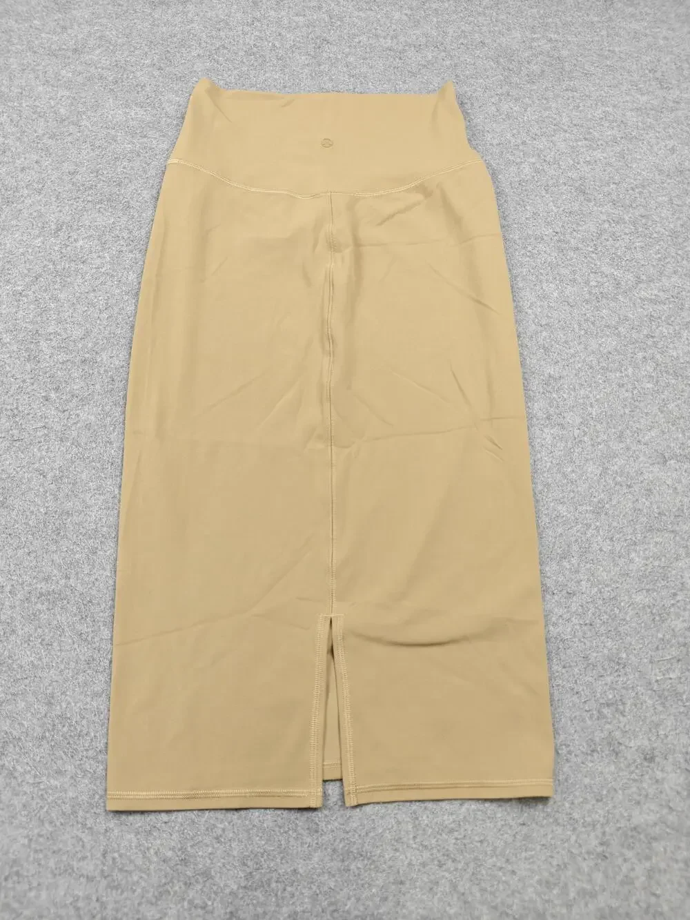 Lululemon Skirt Womens 6 Beige Midi High Waist Built-In Shorts Athletic Yoga